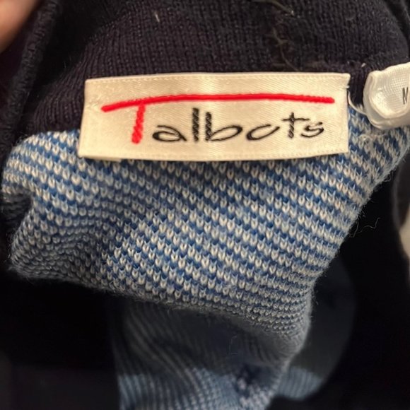 Talbots Nautical Women’s Knit Navy Cardigan - Picture 6 of 7